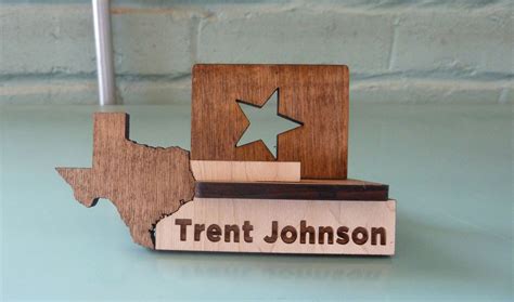 texas business card holder